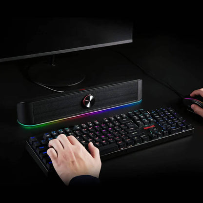 Redragon GS560 Adiemus Black RGB Dual 4W Audio Driver Soundbar