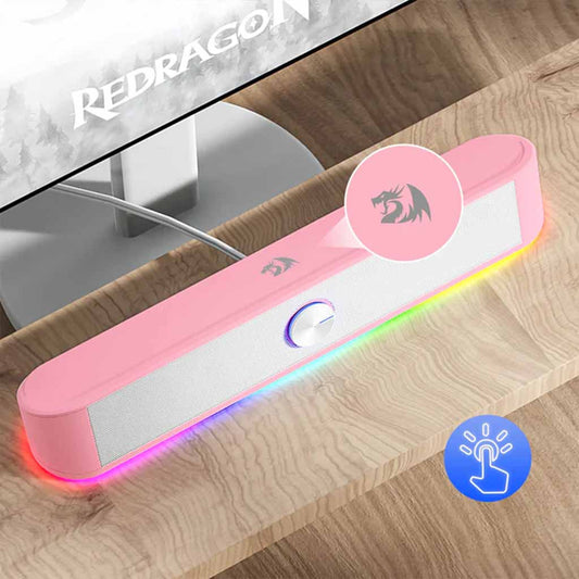 Redragon GS560 Adiemus White Dual 4W drivers Gaming Soundbar