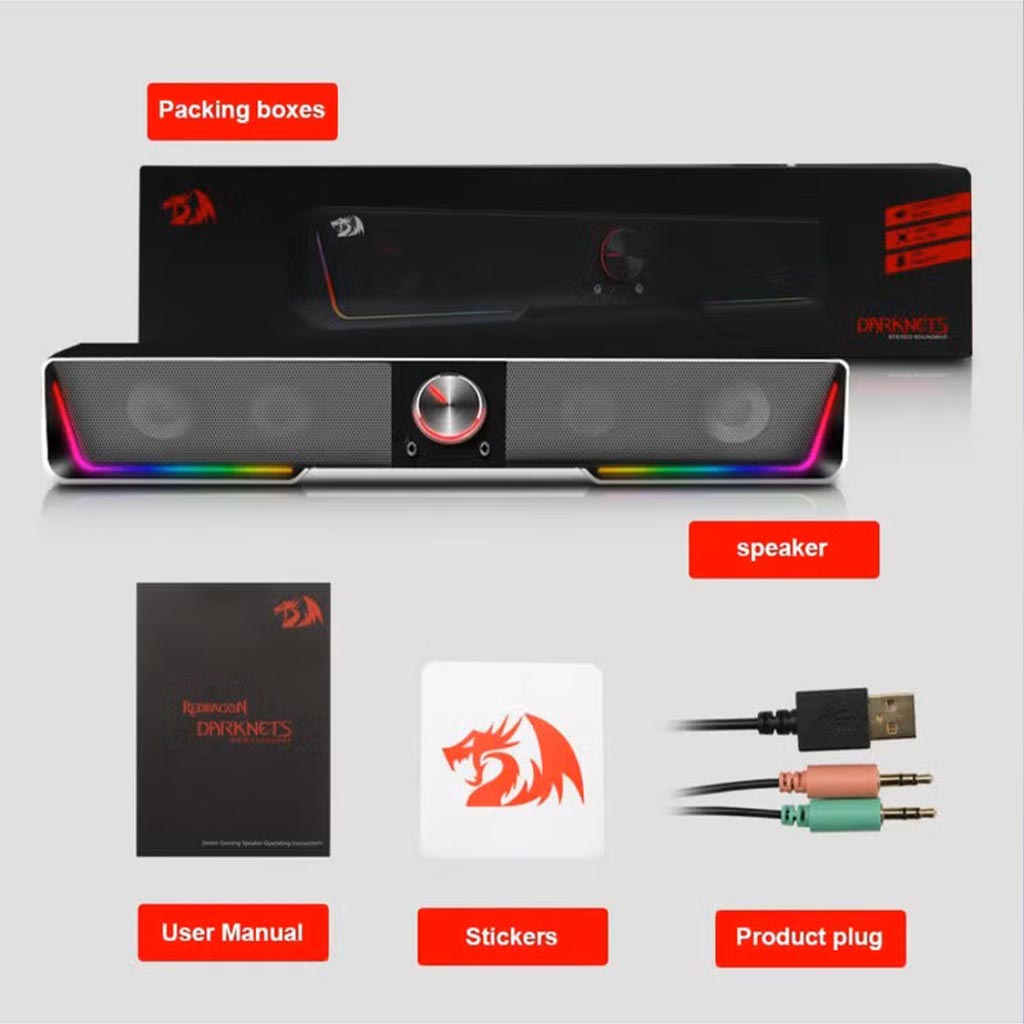 Redragon GS570 Darknets RGB Wireless/Wired Soundbar