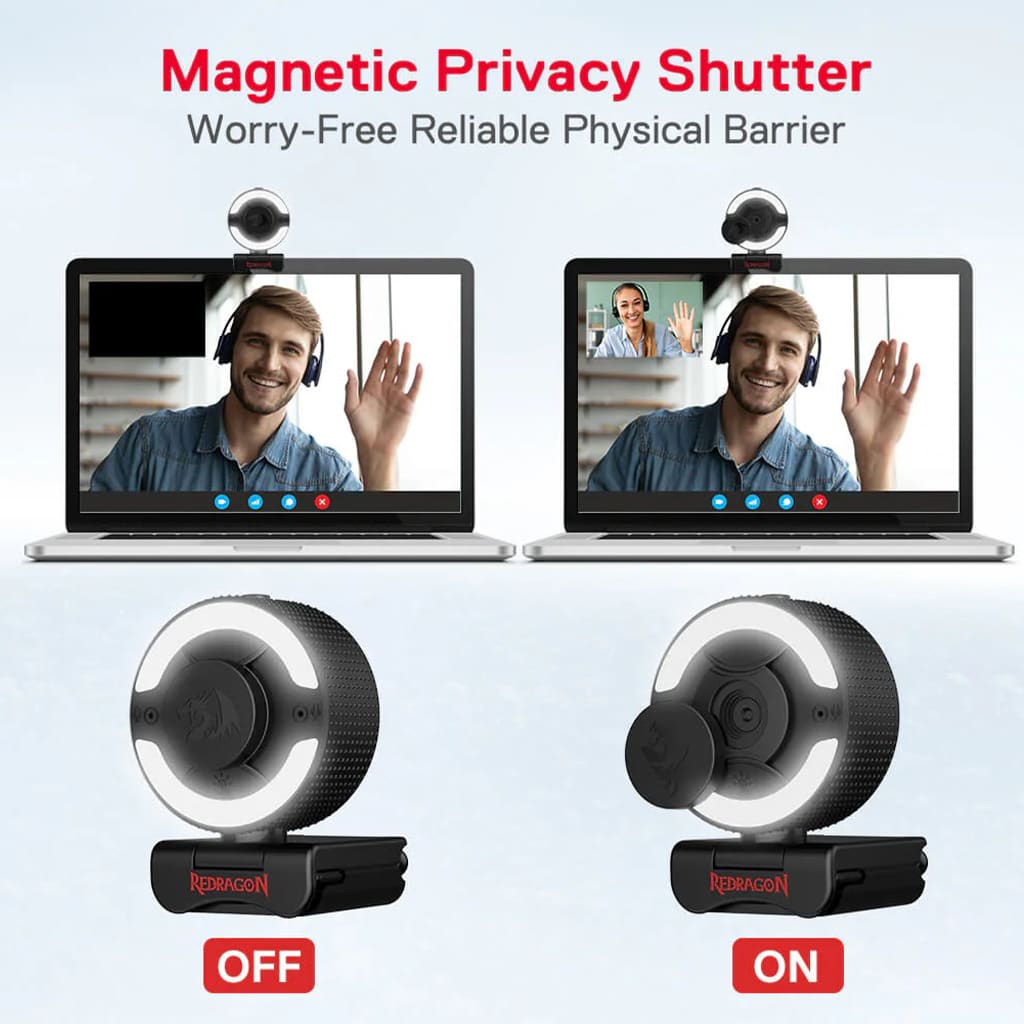 Redragon GW910 1080P 3-Level Brightness PC Webcam