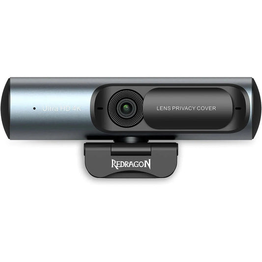 Redragon GW911 CYBERLENS 4K Ultra HD Noise-Cancelling Privacy Cover Webcam