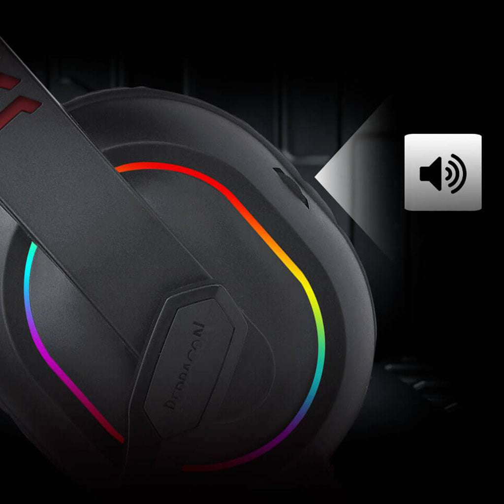 Redragon H120 ARES RGB Foldable Mic Wired Gaming Headset