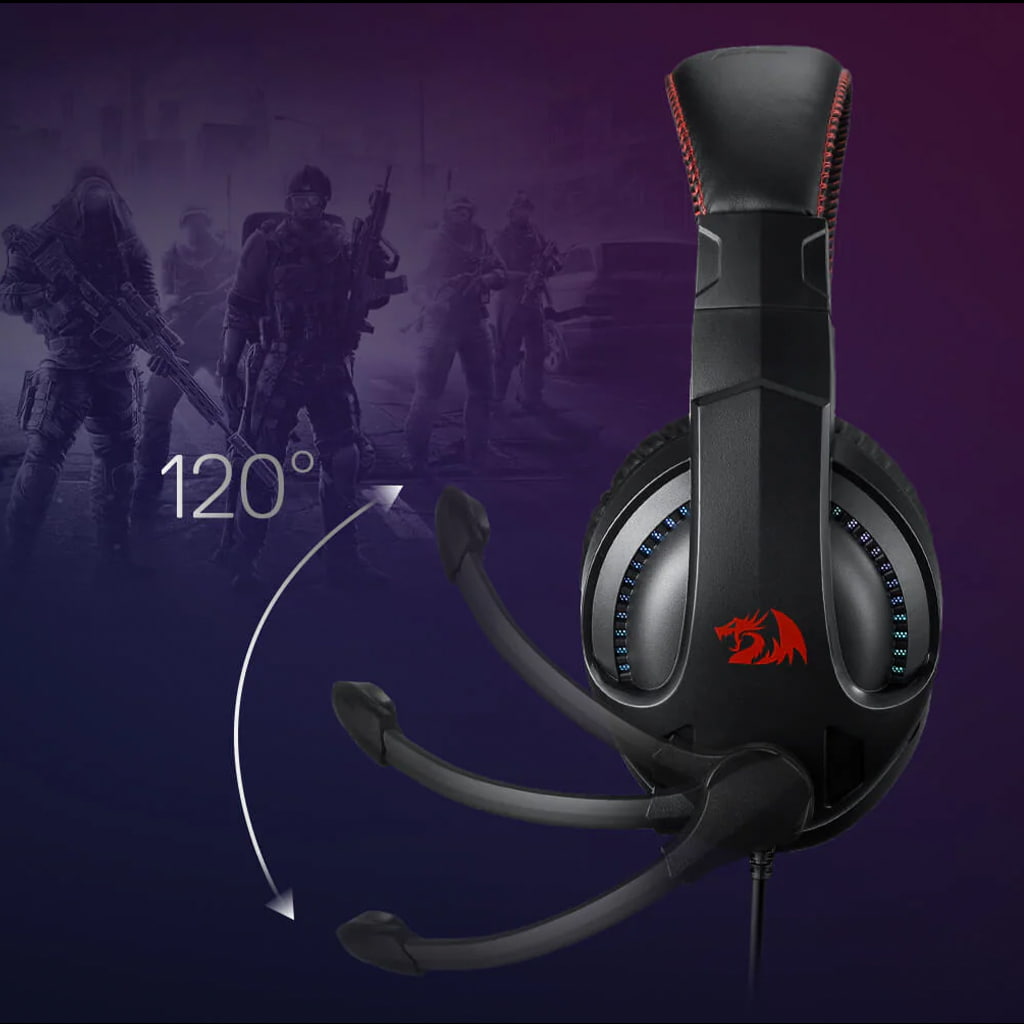 Redragon H211 Black Noise-Canceling Wired Gaming Headset