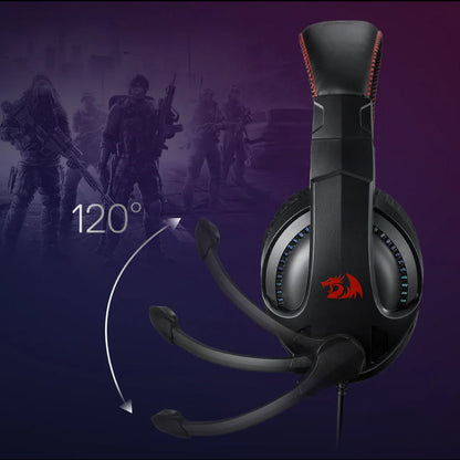 Redragon H211 Black Noise-Canceling Wired Gaming Headset