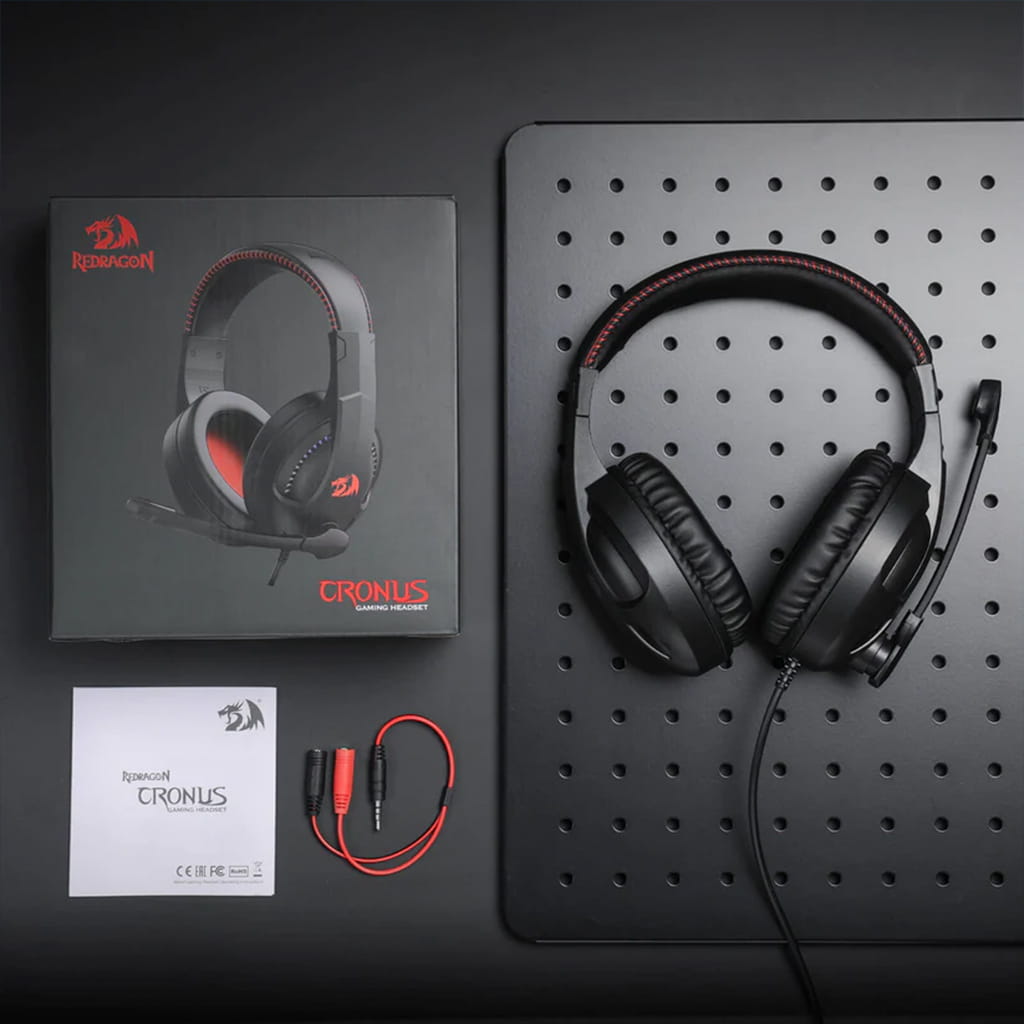 Redragon H211 Black Noise-Canceling Wired Gaming Headset
