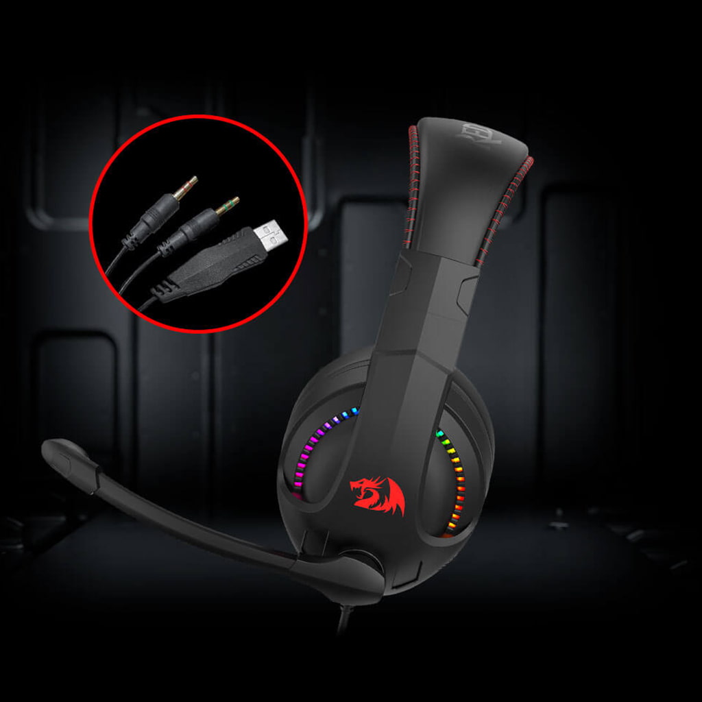 Redragon H211 Black Noise-Canceling Wired Gaming Headset