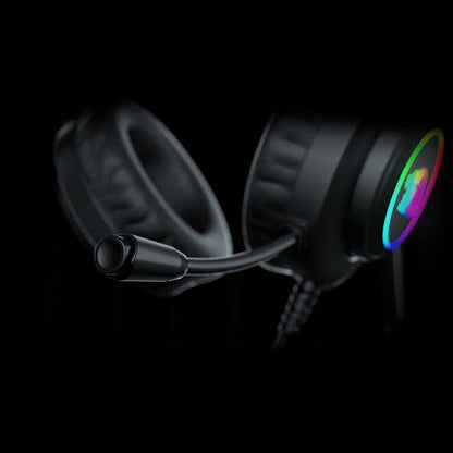 Redragon H260 Black Hylas RGB 360 rotating Mic USB Wired Headset