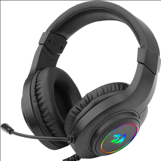 Redragon H260 Black Hylas RGB 360 rotating Mic USB Wired Headset