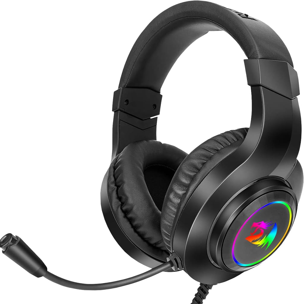 Redragon H260 Black Hylas RGB 360 rotating Mic USB Wired Headset