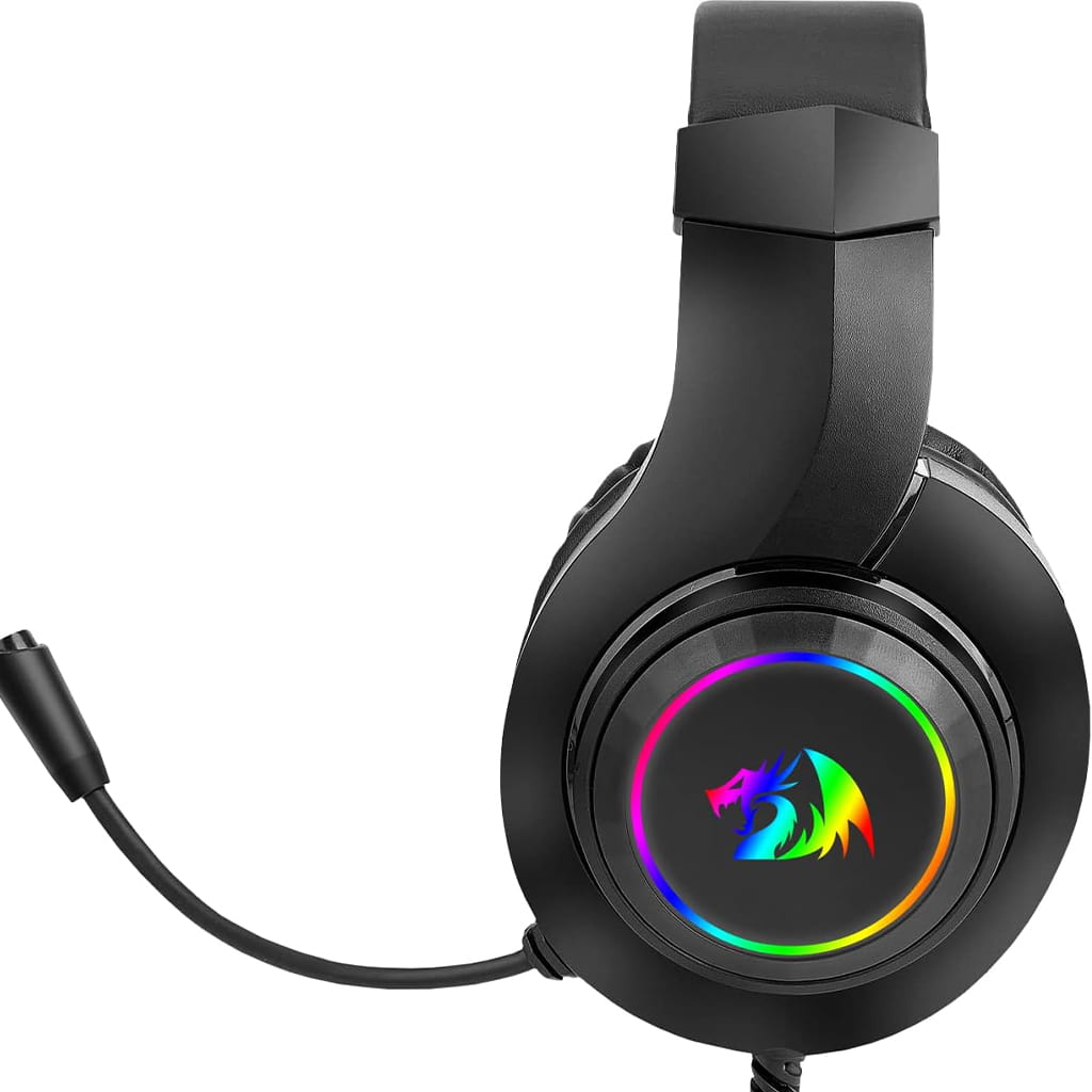 Redragon H260 Black Hylas RGB 360 rotating Mic USB Wired Headset