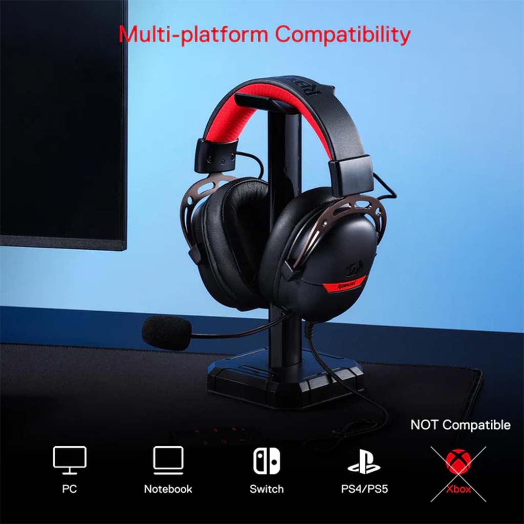 Redragon H376 Aurora 7.1 Surround Sound USB Wired Gaming Headset