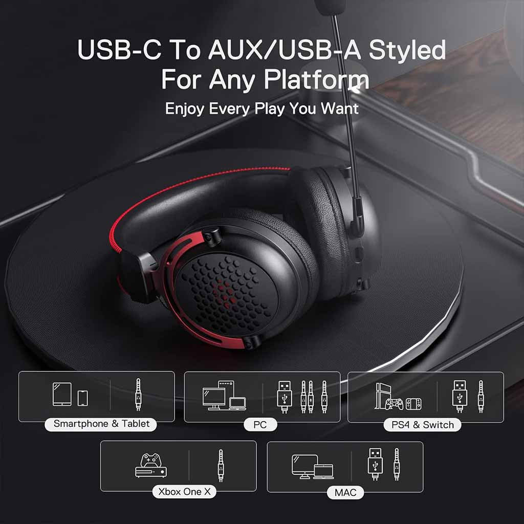 Redragon H386 Diomedes Lightweight Noise Cancelling Gaming Headset