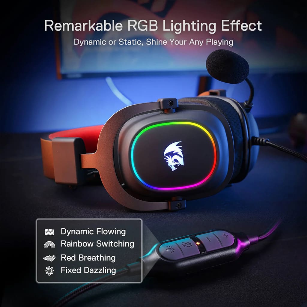 Redragon H510 Zeus-X Black RGB 7.1 Surround Sound Wired Headset