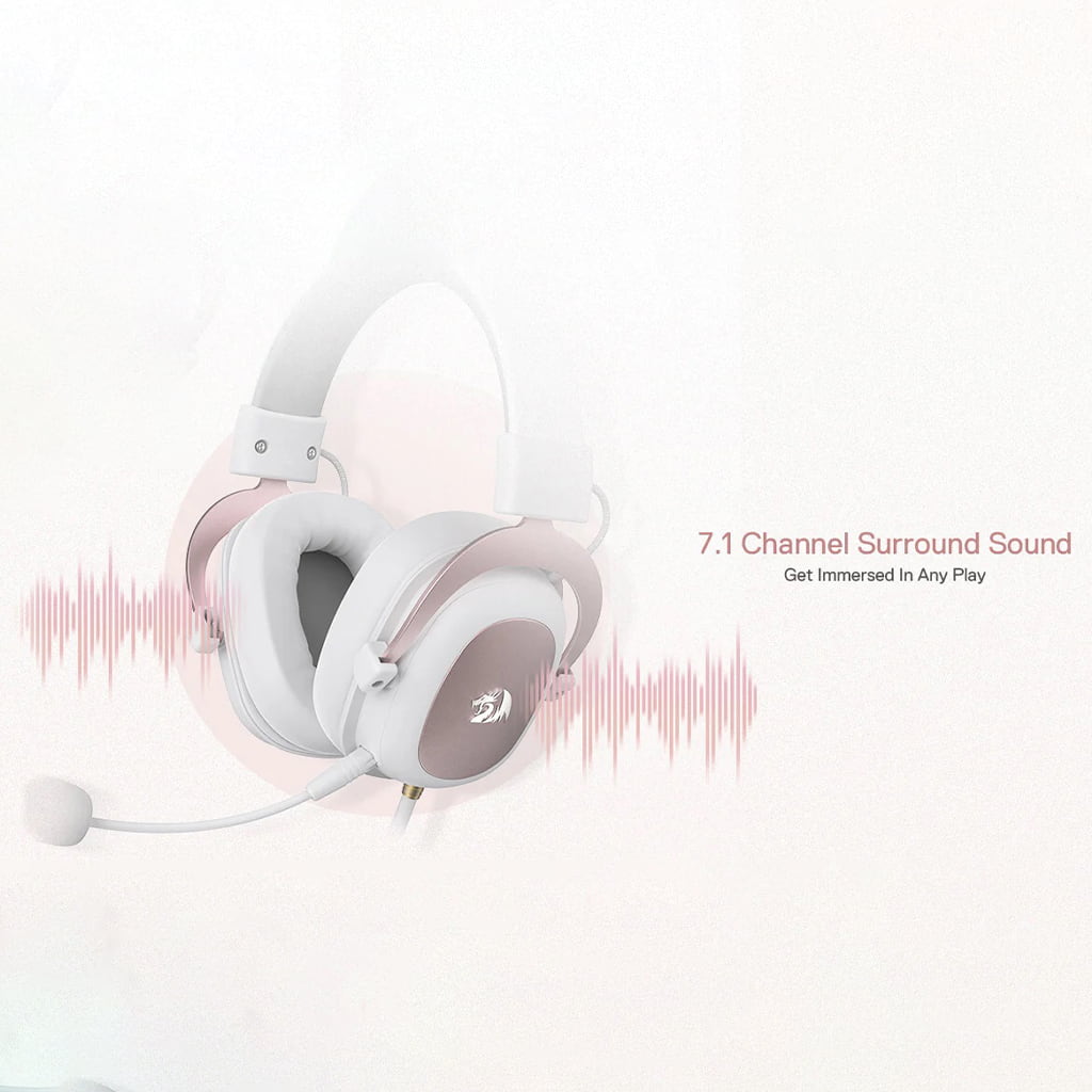 Redragon H510 White 7.1 Surround Sound Wired Headset