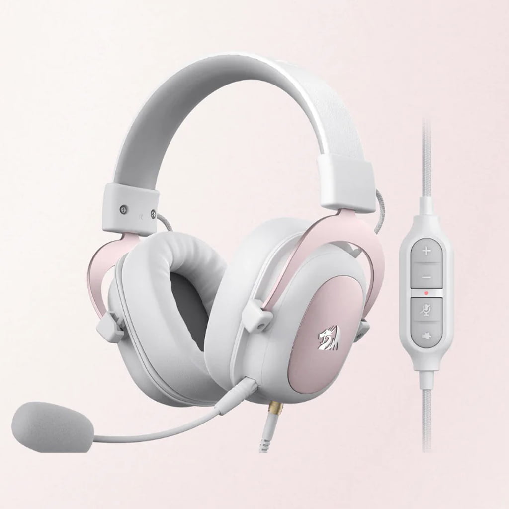 Redragon H510 White 7.1 Surround Sound Wired Headset