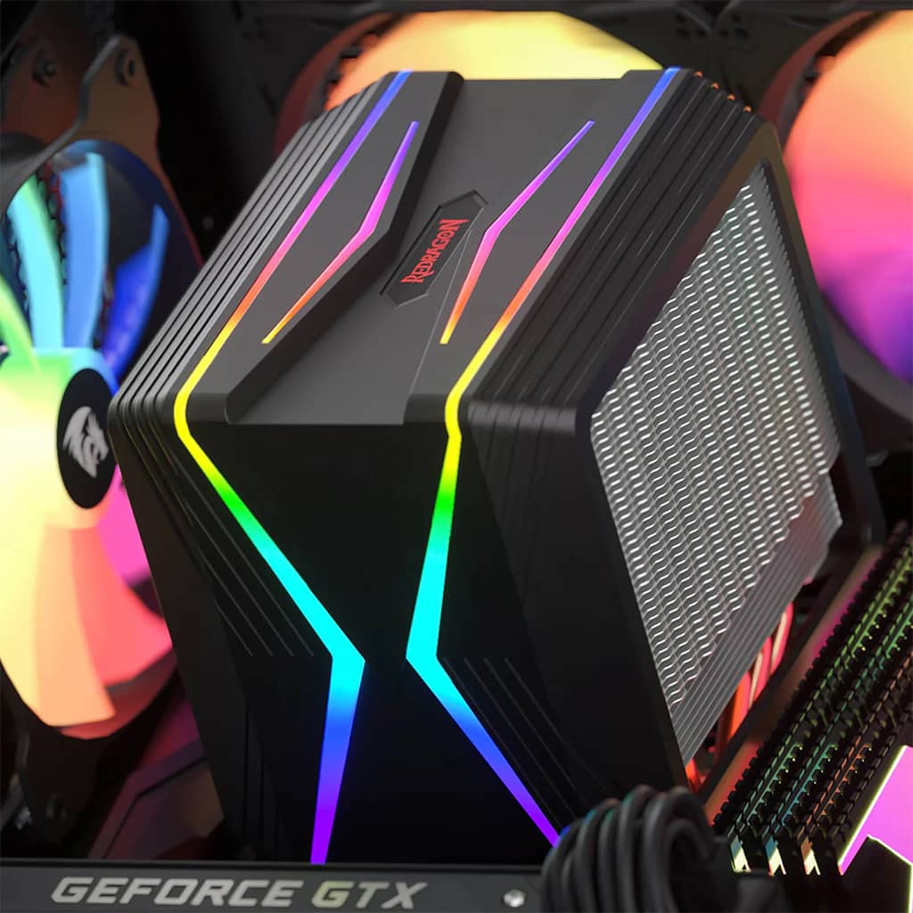 Redragon CC-2188 Hodur 120mm PWM Fans With 6 Heat pipes