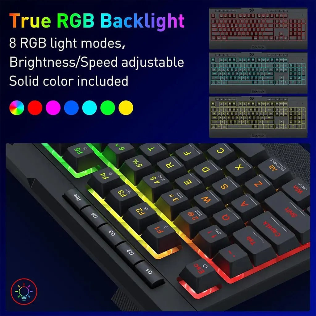 Redragon K525 SHIVA PRO Wireless Anti-Ghosting Membrane Gaming Keyboard