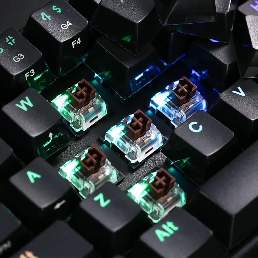 Redragon Daraconic K530-Pro-RGB-Black  60% RGB 3-modes Keyboard With Brown Switches