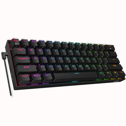 Redragon Daraconic K530-Pro-RGB-Black  60% RGB 3-modes Keyboard With Brown Switches