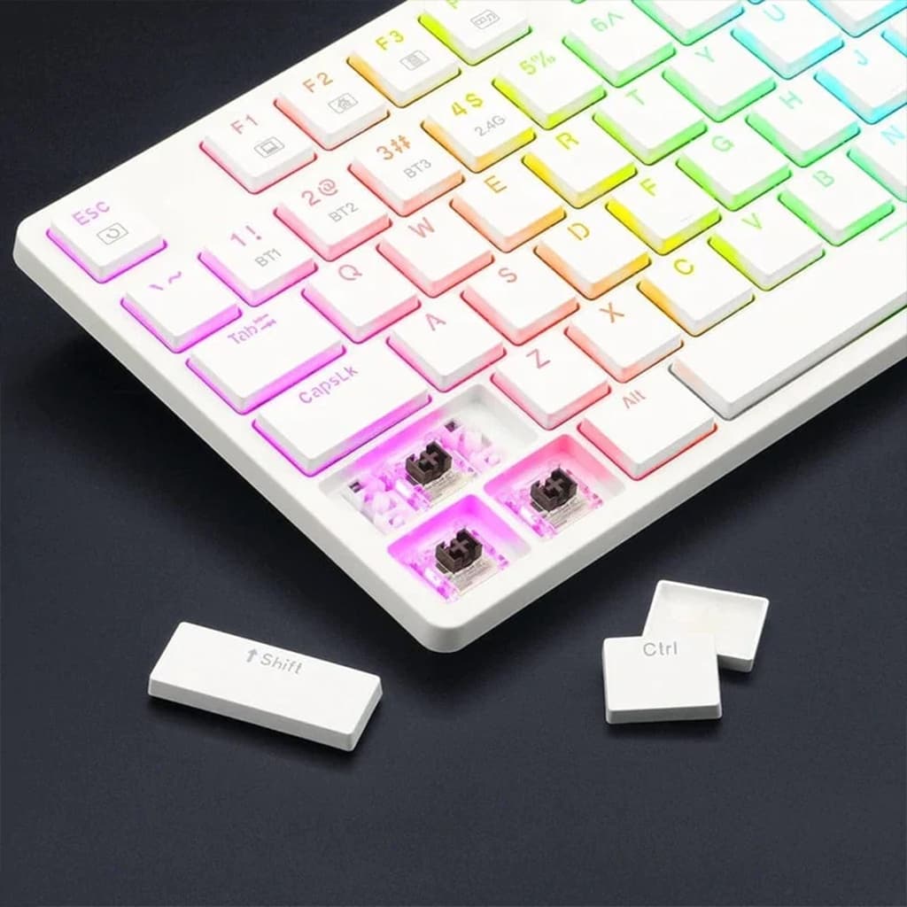 Redragon K539W Anubis RBG Tri-Mode Low-Profile Mechanical Keyboard