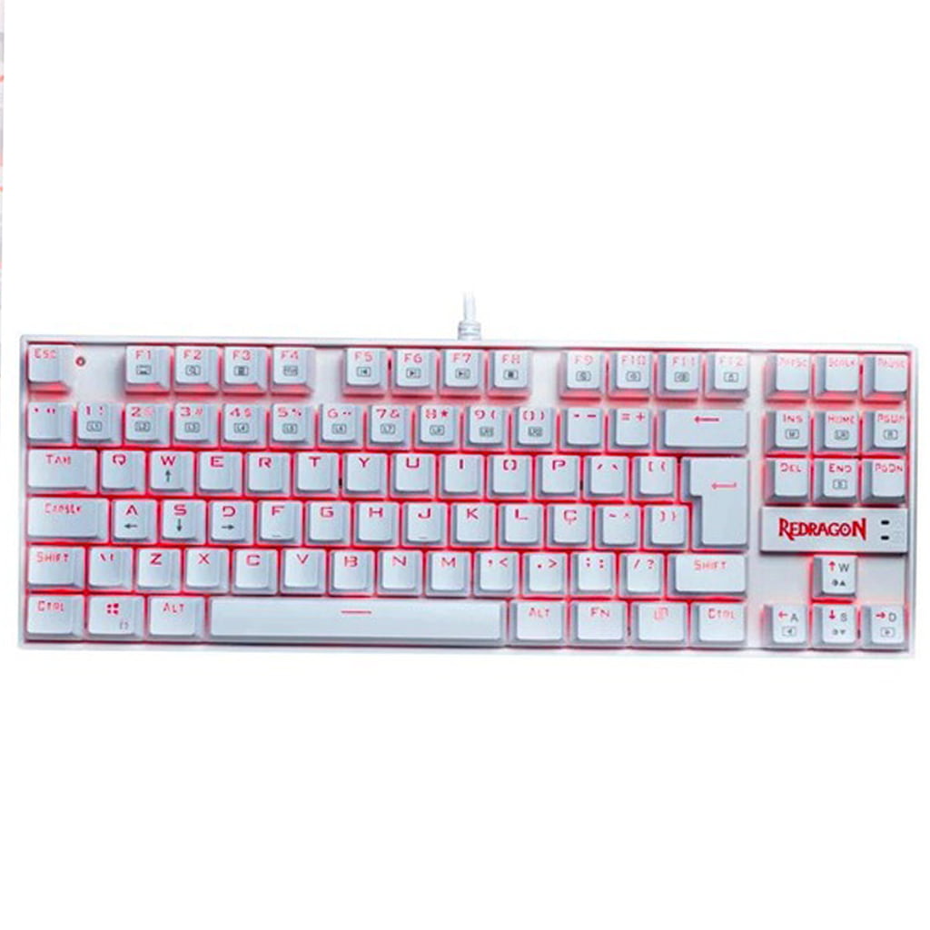 Redragon K552W Kumara TKL Red Light Mechanical Wired Keyboard