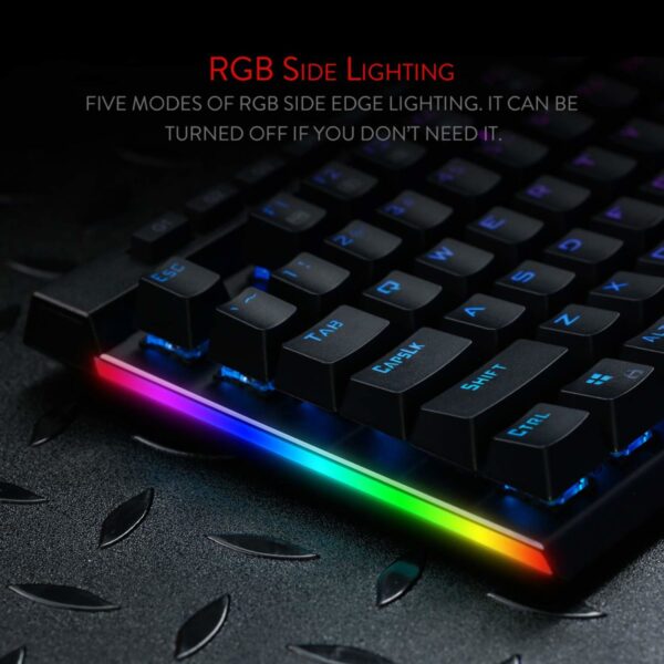 Redragon K580 VATA RGB Backlit Mechanical Gaming Keyboard (Black)