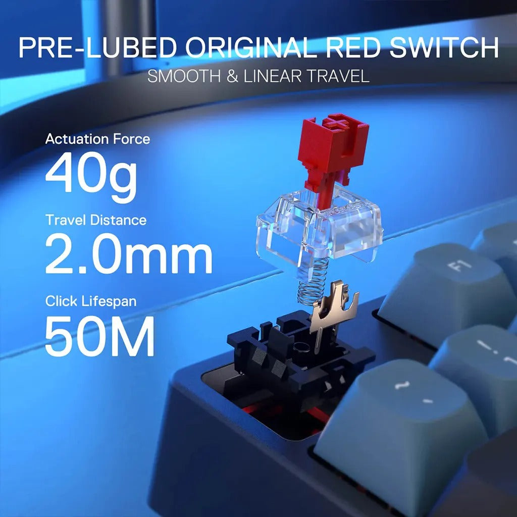Redragon K582 SURARA 100% Anti-Ghosting RGB Keyboard With Red Switches