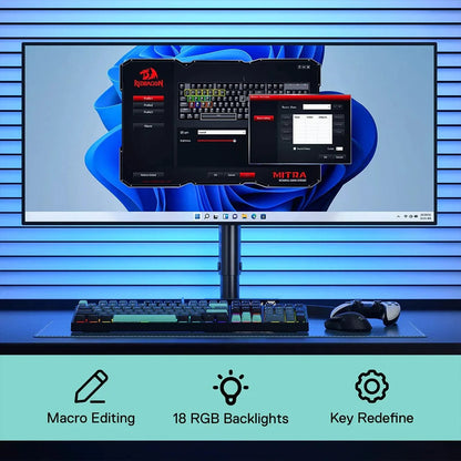 Redragon K582 SURARA 100% Anti-Ghosting RGB Keyboard With Red Switches