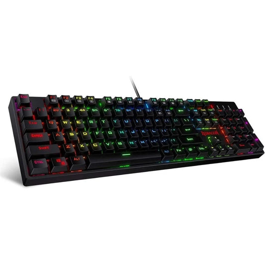 Redragon K582 SURARA RGB 104 Keys Wired RED LED Backlit Mechanical Gaming Keyboard (Black)