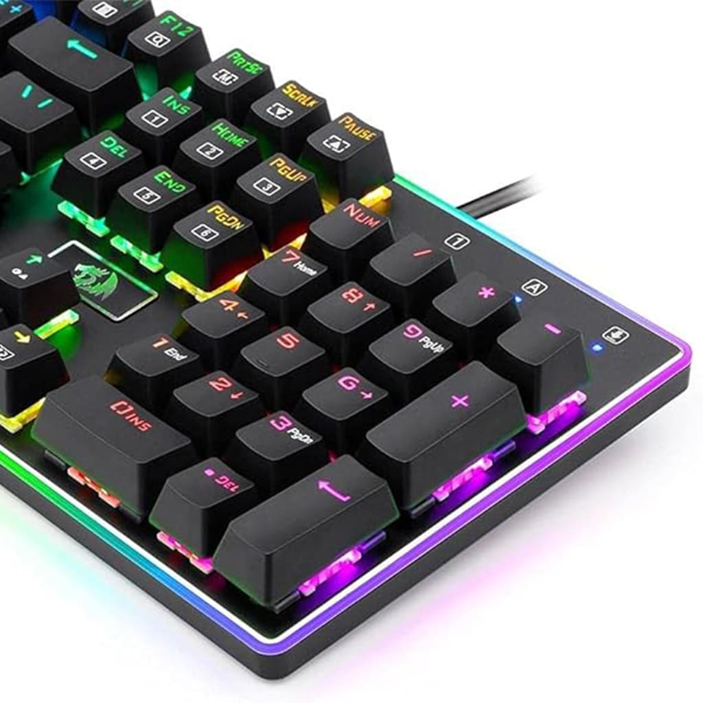 Redragon K595 Ratri RGB 100% Silent Mechanical Wired Gaming Keyboard