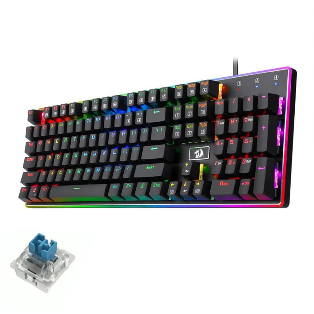Redragon K595 Ratri RGB 100% Silent Mechanical Wired Gaming Keyboard