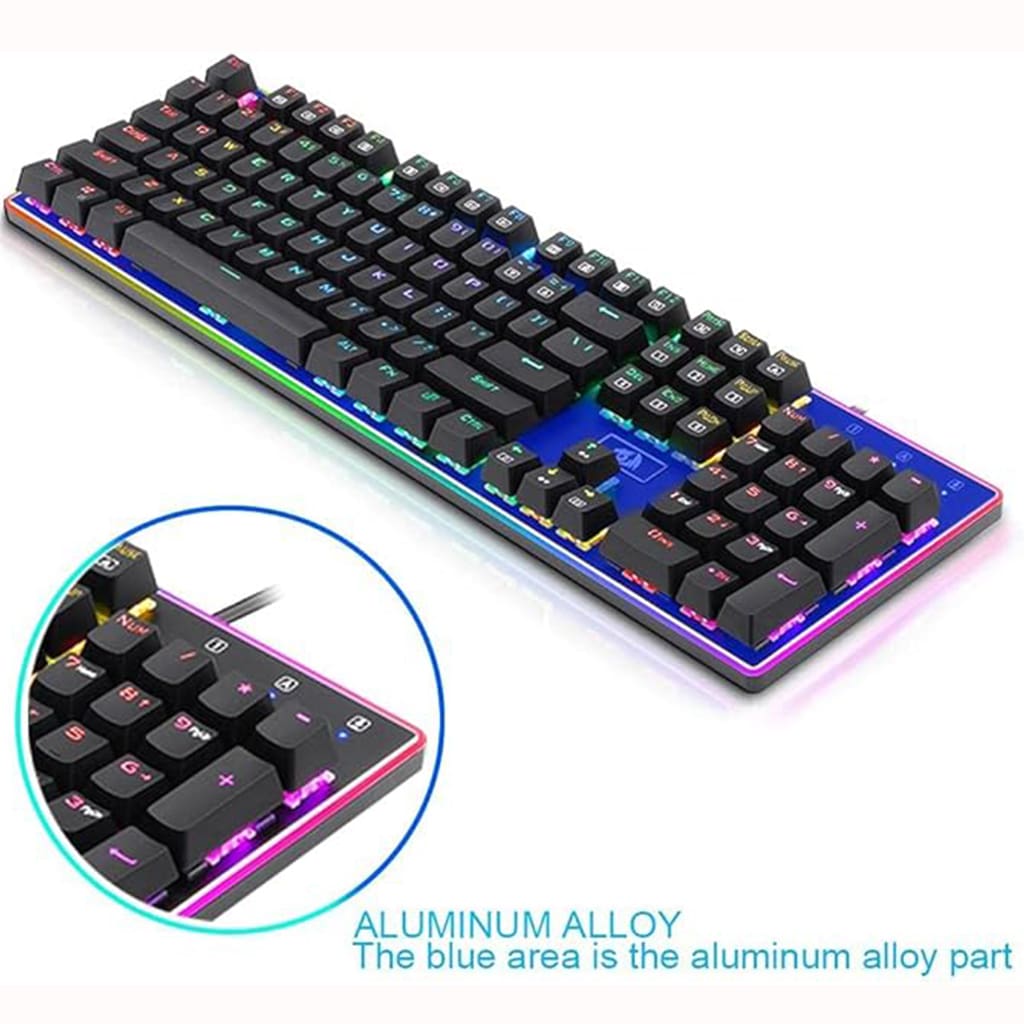 Redragon K595 Ratri RGB 100% Silent Mechanical Wired Gaming Keyboard