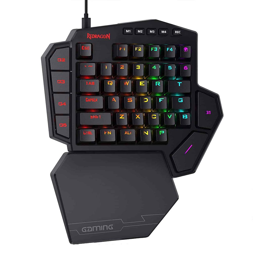 Redragon K601 DITI X RGB One-handed Keyboard With Blue Switches