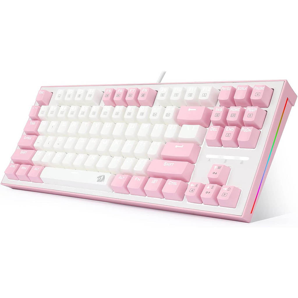 Redragon K611-WIB BES White LED Backlit Keyboard With Blue Switches