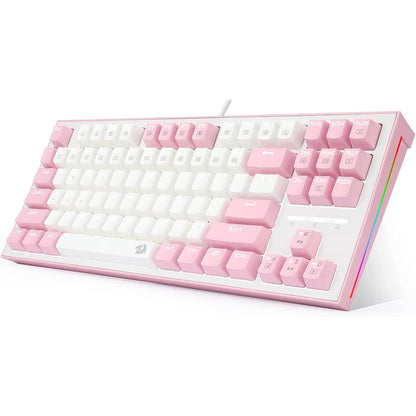 Redragon K611-WIB BES White LED Backlit Keyboard With Blue Switches