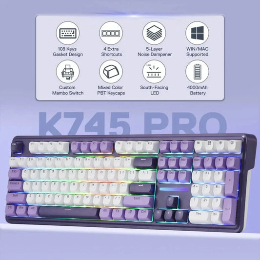 Redragon ANTONIUM K745WP RGB PRO Mechanical Keyboard
