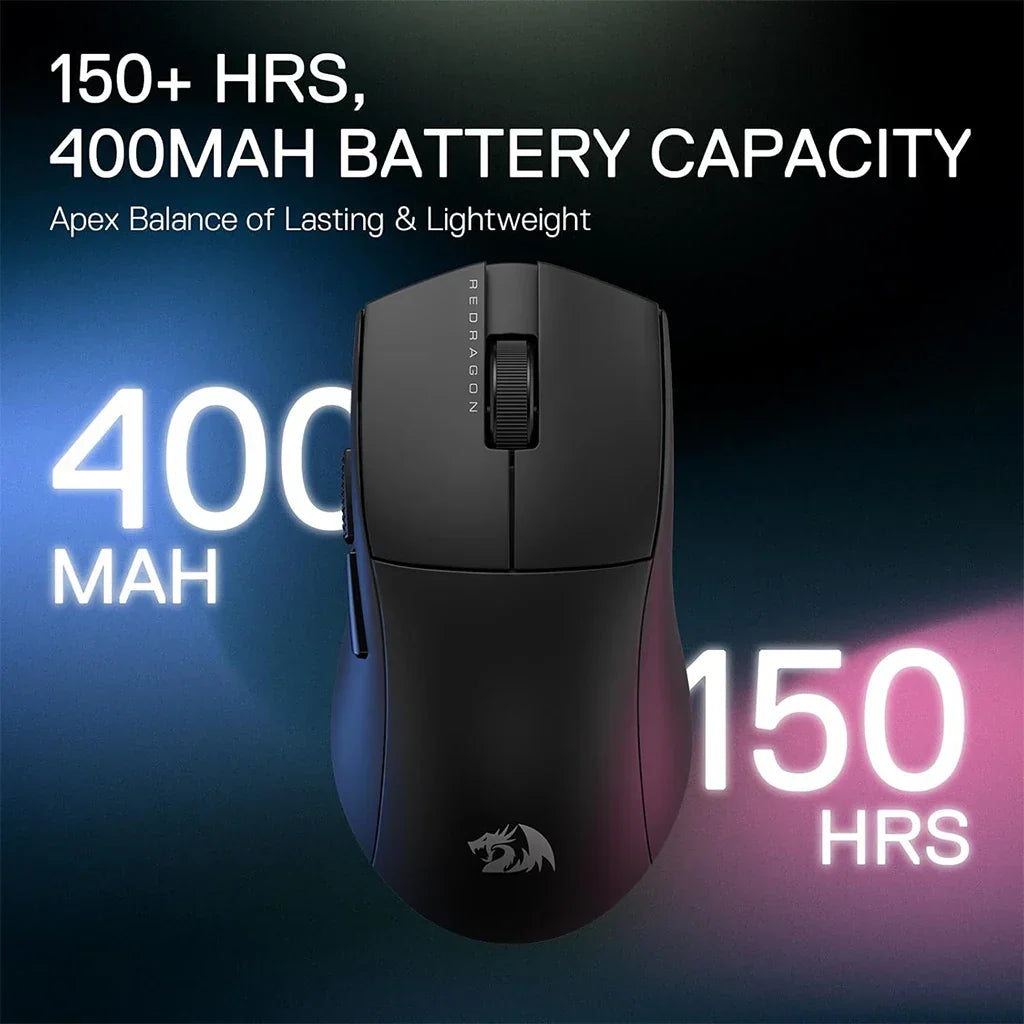 Redragon King M916 PRO Wireless 49g ultra-light 1K Polling Rate Gaming Mouse