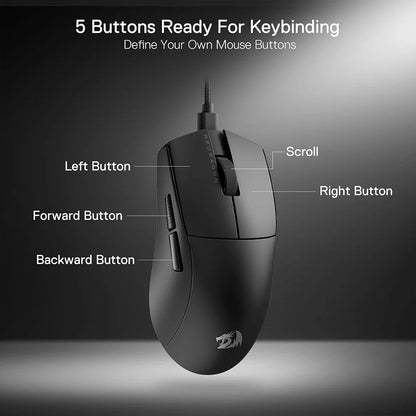 Redragon M996 K1NG 8K Hz Ultra-Light 42g Wired Gaming Mouse