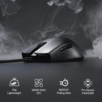 Redragon M996 K1NG 8K Hz Ultra-Light 42g Wired Gaming Mouse