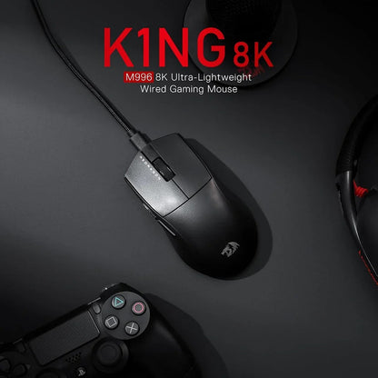 Redragon M996 K1NG 8K Hz Ultra-Light 42g Wired Gaming Mouse