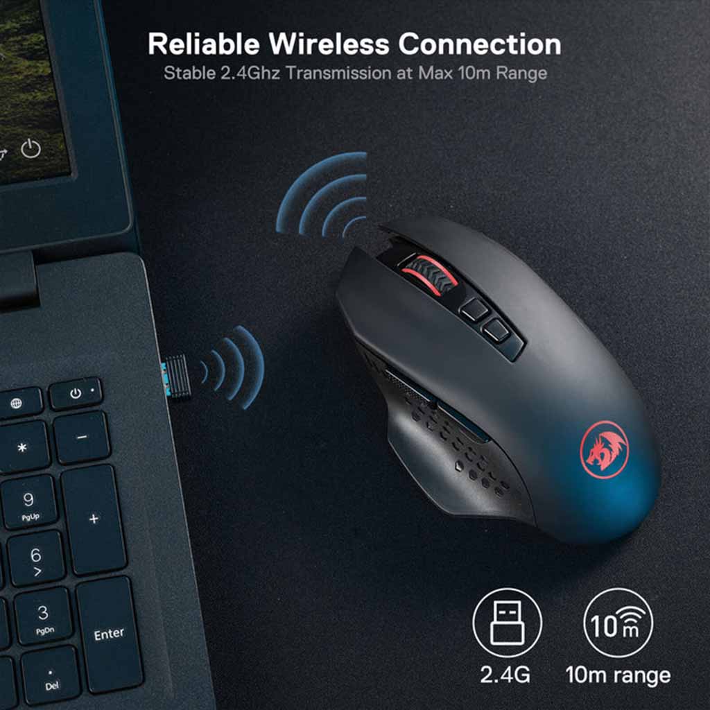 Redragon M656 Gainer Wireless 4000 DPI Gaming Mouse
