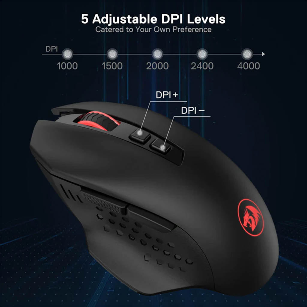 Redragon M656 Gainer Wireless 4000 DPI Gaming Mouse