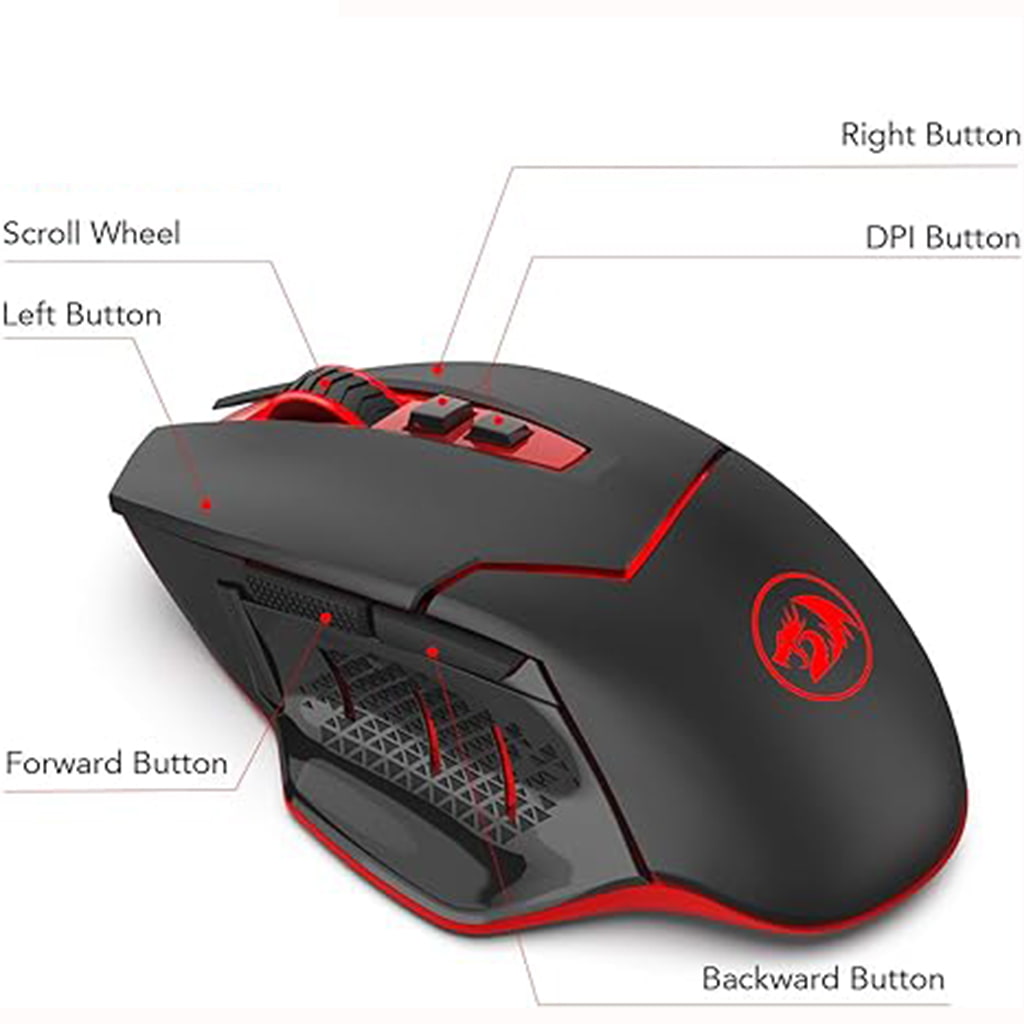 Redragon M690 Mirage 4800DPI Wireless Gaming Mouse