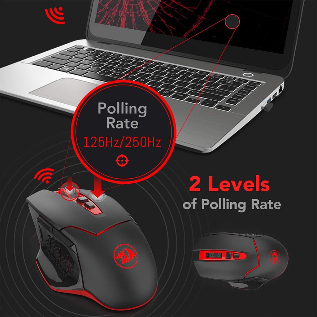 Redragon M690 Mirage 4800DPI Wireless Gaming Mouse