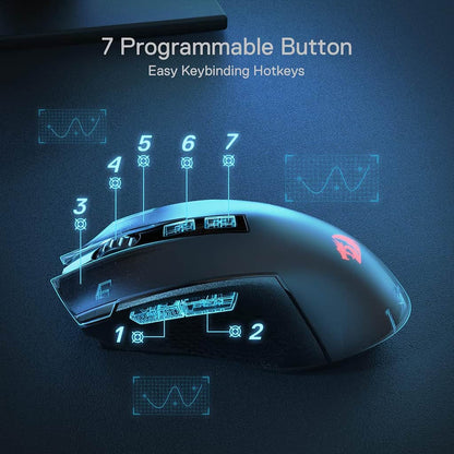 Redragon M693 Trident Pro Wireless/Wired RGB Gaming Mouse