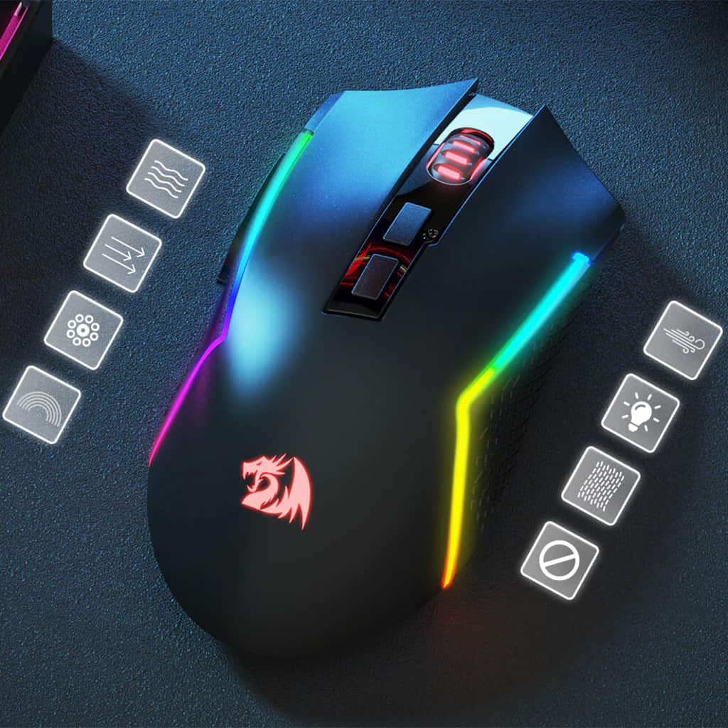Redragon M693 Trident Pro Wireless/Wired RGB Gaming Mouse