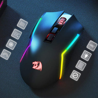 Redragon M693 Trident Pro Wireless/Wired RGB Gaming Mouse