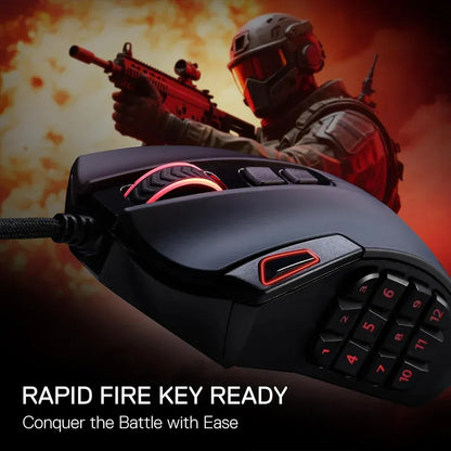 Redragon AZZINOTH M921 MMO RGB Wired 12400 DPI Gaming Mouse
