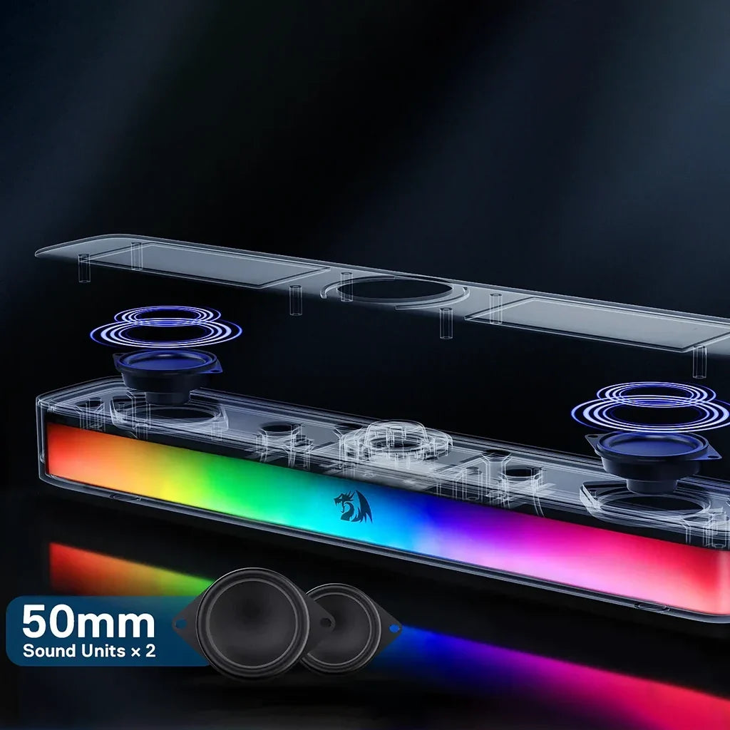 Redragon GS515 Neo RGB Wireless 2.0 Channel Stereo Sound Bar