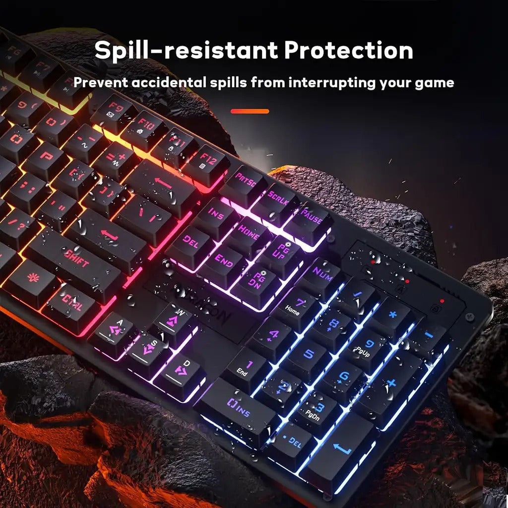 Redragon K521 NETHERBANE Full Size RGB Wired Membrane Gaming Keyboard